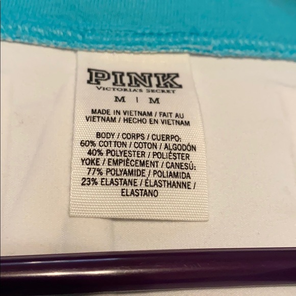 PINK 3/4 zip with flower / leaf PINK on back. - Picture 3 of 10